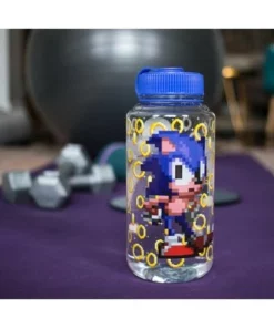 Just Funky Sonic The Hedgehog Gold Rings Plastic Water Bottle | Holds 32 Ounces -Water Bottles Sales unnamed file 4766