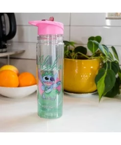 Disney Silver Buffalo Lilo & Stitch "Aloha" Double Wall Tritan Water Bottle | Holds 18 Ounces -Water Bottles Sales unnamed file 4804