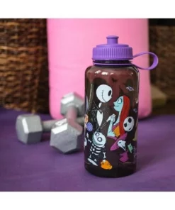 Silver Buffalo The Nightmare Before Christmas Plastic Water Bottle | Holds 34 Ounces -Water Bottles Sales unnamed file 4853