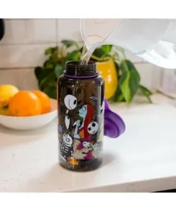 Silver Buffalo The Nightmare Before Christmas Plastic Water Bottle | Holds 34 Ounces -Water Bottles Sales unnamed file 4854