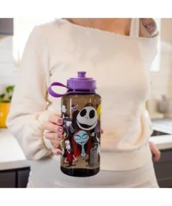 Silver Buffalo The Nightmare Before Christmas Plastic Water Bottle | Holds 34 Ounces -Water Bottles Sales unnamed file 4855