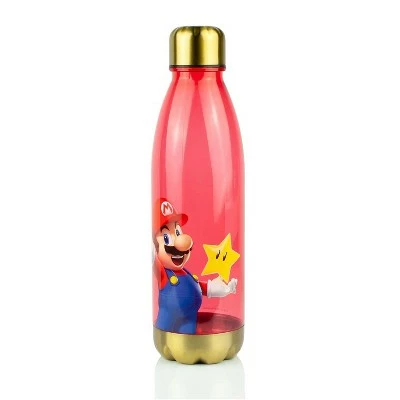 Just Funky Super Mario Bros Red Plastic Water Bottle | 20 oz 3 Just Funky Super Mario Bros Red Plastic Water Bottle | 20 oz