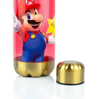 Just Funky Super Mario Bros Red Plastic Water Bottle | 20 oz 5 Just Funky Super Mario Bros Red Plastic Water Bottle | 20 oz - Image 3