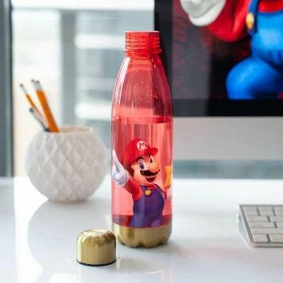 Just Funky Super Mario Bros Red Plastic Water Bottle | 20 oz 7 Just Funky Super Mario Bros Red Plastic Water Bottle | 20 oz - Image 5