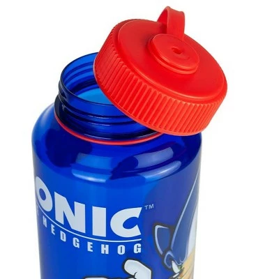 Just Funky Sonic The Hedgehog 32oz Plastic Water Bottle 5 Just Funky Sonic The Hedgehog 32oz Plastic Water Bottle - Image 3