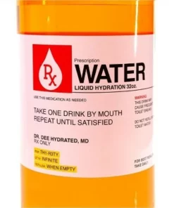 Just Funky Prescription Water 32oz Plastic Water Bottle w/ Lid -Water Bottles Sales unnamed file 4966