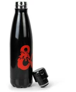Just Funky Dungeons & Dragons Logo | Metal Stainless Steel Water Bottle | Holds 17 Ounces