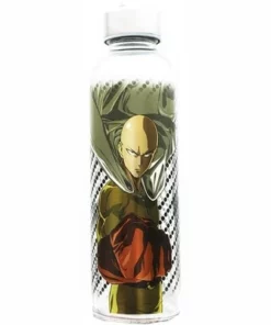 Just Funky One Punch Man 18oz Glass Water Bottle