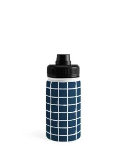 Avenie Grid Pattern Water Bottle - Society6