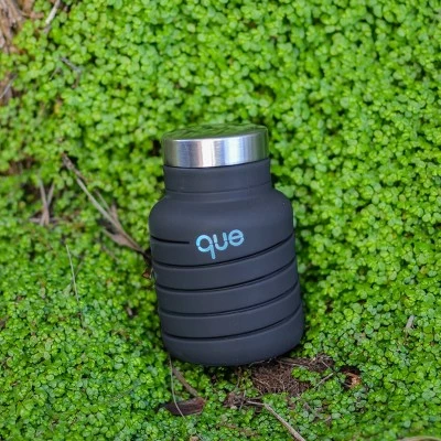 12oz que Bottle Metallic Charcoal 4 12oz que Bottle Metallic Charcoal - Image 2