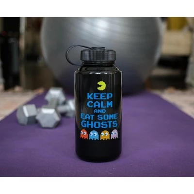 Just Funky Pac-Man "Keep Calm and Eat Some Ghosts" Plastic Water Bottle | Holds 32 Ounces 5 Just Funky Pac-Man "Keep Calm and Eat Some Ghosts" Plastic Water Bottle | Holds 32 Ounces - Image 3