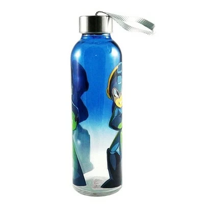 Just Funky Mega Man 20oz Glass Water Bottle 3 Just Funky Mega Man 20oz Glass Water Bottle