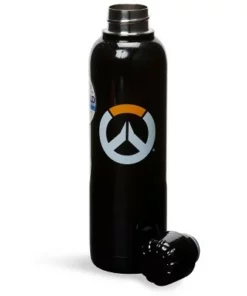 Just Funky Overwatch Logo 17oz Black Stainless Steel Water Bottle
