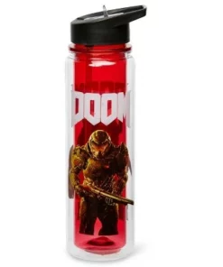 Just Funky DOOM Cyberdemon 16oz Double Walled Plastic Water Bottle