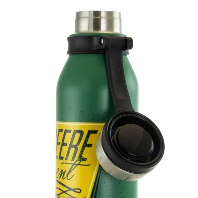 John Deere 25.5 Ounce Stainless Steel Thermal Bottle in Green with Cap and Carry Loop 9 John Deere 25.5 Ounce Stainless Steel Thermal Bottle in Green with Cap and Carry Loop - Image 7