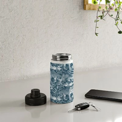 Julia Madoka Family of Tigers Monochrome Water Bottle - Society6 5 Julia Madoka Family of Tigers Monochrome Water Bottle - Society6 - Image 3