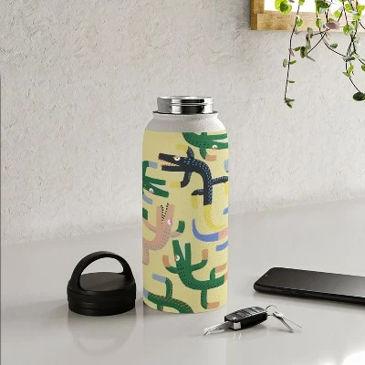 MSRYSTUDIO Crocodile Geometry Water Bottle - Society6 5 MSRYSTUDIO Crocodile Geometry Water Bottle - Society6 - Image 3