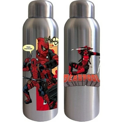 Marvel Comic Deadpool Classic Artwork 22 Oz. Stainless Steel Water Bottle 3 Marvel Comic Deadpool Classic Artwork 22 Oz. Stainless Steel Water Bottle
