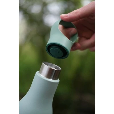 Joseph Joseph 17oz Vacuum Insulated Stainless Steel Water Bottle with Carrying Loop Green 4 Joseph Joseph 17oz Vacuum Insulated Stainless Steel Water Bottle with Carrying Loop Green - Image 2