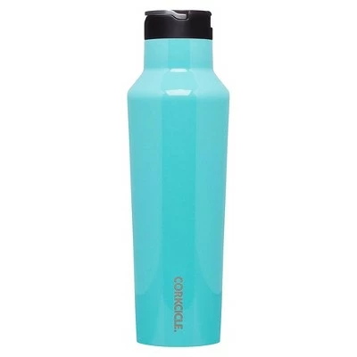 Corkcicle Classic 20 Ounce Canteen Triple Insulated Stainless Steel Water Bottle with Screw Cap and Extra Wide Mouth, Gloss Turquoise 3 Corkcicle Classic 20 Ounce Canteen Triple Insulated Stainless Steel Water Bottle with Screw Cap and Extra Wide Mouth, Gloss Turquoise