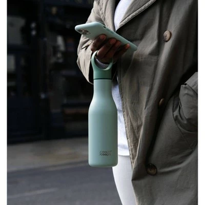 Joseph Joseph 17oz Vacuum Insulated Stainless Steel Water Bottle with Carrying Loop Green 7 Joseph Joseph 17oz Vacuum Insulated Stainless Steel Water Bottle with Carrying Loop Green - Image 5