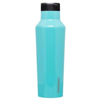 Corkcicle Classic 20 Ounce Canteen Triple Insulated Stainless Steel Water Bottle with Screw Cap and Extra Wide Mouth, Gloss Turquoise 5 Corkcicle Classic 20 Ounce Canteen Triple Insulated Stainless Steel Water Bottle with Screw Cap and Extra Wide Mouth, Gloss Turquoise - Image 3