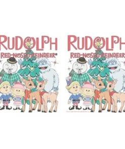 Rudolph the Red-Nosed Reindeer Group Picture Stainless Steel Water Bottle