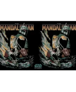 Star Wars The Mandalorian Retro Logo Stainless Steel Water Bottle