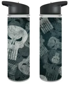 Marvel Universe The Punisher Skull 24oz Plastic Water Bottle