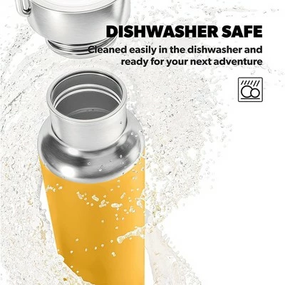 Dometic THRM48 16 Ounce Stainless Steel Vacuum Sealed Insulated Thermo Bottle with Twist Off Steel Cap, BPA Free and Dishwasher Safe, Mango Yellow 3 Dometic THRM48 16 Ounce Stainless Steel Vacuum Sealed Insulated Thermo Bottle with Twist Off Steel Cap, BPA Free and Dishwasher Safe, Mango Yellow