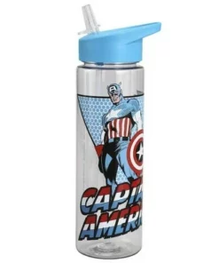 Marvel Comic Book Captain America 24 oz. UV Plastic Water Bottle 7 Marvel Comic Book Captain America 24 oz. UV Plastic Water Bottle -Water Bottles Sales unnamed file 5729