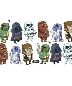 Star Wars Doodle Character Grid Stainless Steel Water Bottle