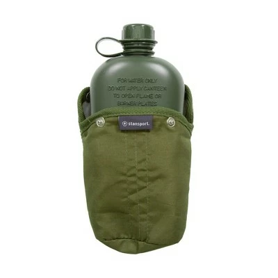 Stansport 1 QT Plastic Canteen with Belt and Cover Set 5 Stansport 1 QT Plastic Canteen with Belt and Cover Set - Image 3