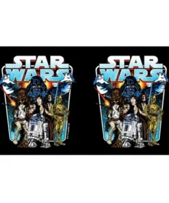 Star Wars Vintage Hero Character Frame Stainless Steel Water Bottle