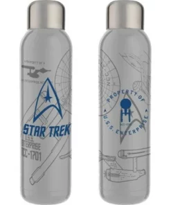 Star Trek Series U.S.S. Enterprise Symbol 22 Oz. Stainless Steel Water Bottle