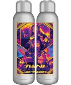Marvel Thor: Love & Thunder Movie Poster 22 Ounce Stainless Steel Bottle