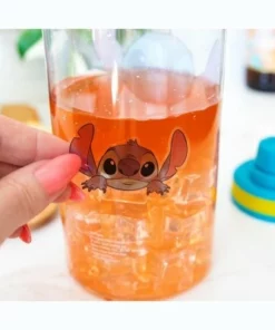 Toynk Silver Buffalo Disney Lilo & Stitch Flowers 32-Ounce Twist Spout Water Bottle And Sticker Set -Water Bottles Sales unnamed file 5857