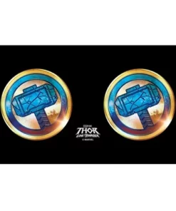 Marvel: Thor: Love and Thunder Cracked Mjolnir Emblem Stainless Steel Water Bottle