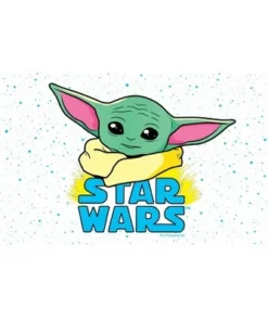 Star Wars The Mandalorian The Child Cartoon Shiny Eyes Stainless Steel Water Bottle