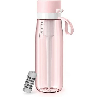 Philips Water 22oz GoZero Everyday Tritan Plastic Bottle with Filter Gray 11 Philips Water 22oz GoZero Everyday Tritan Plastic Bottle with Filter Gray - Image 9