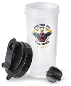 Just Funky My Hero Academia All Might Training Gym Shaker Bottle | Includes Mixing Ball