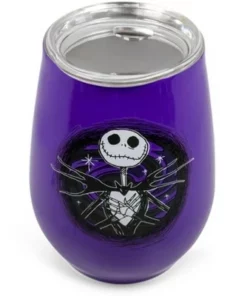 The Nightmare Before Christmas Silver Buffalo Nightmare Before Christmas Jack Skellington Stainless Steel Tumbler | 10 Ounces