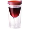 Vino2Go Merlot Acrylic Insulated Wine Tumbler with Slide Lid, 10 Ounce