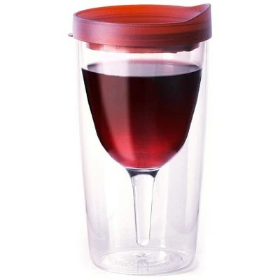 Vino2Go Merlot Acrylic Insulated Wine Tumbler with Slide Lid, 10 Ounce -Water Bottles Sales unnamed file 6078