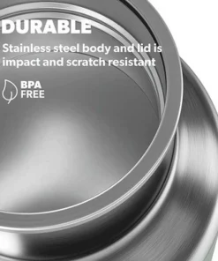 Dometic THRM66 Thermo 22 Ounce Stainless Steel Ergonomic Vacuum Sealed Bottle with Double Wall Insulation, Fits All Standard Cup Holders, Moss -Water Bottles Sales unnamed file 647