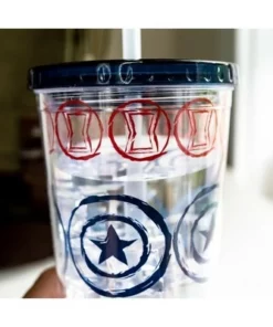 Se7en20 Marvel Icons 16oz Plastic Carnival Cup with Lid and Straw -Water Bottles Sales unnamed file 687