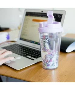 Silver Buffalo Disney Princesses Double-Walled Plastic Tumbler With Lid | Holds 16 Ounces -Water Bottles Sales unnamed file 700