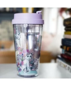 Silver Buffalo Disney Princesses Double-Walled Plastic Tumbler With Lid | Holds 16 Ounces -Water Bottles Sales unnamed file 701