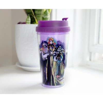Silver Buffalo Disney Villains "Bad Vibes Only" Double-Walled Plastic Tumbler | Holds 16 Ounces 6 Silver Buffalo Disney Villains "Bad Vibes Only" Double-Walled Plastic Tumbler | Holds 16 Ounces - Image 4