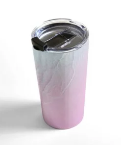 Society6 Gale Switzer Seashore Violet Mist 20 oz Stainless Steel Travel Mug - Deny Designs